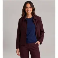 Ba&sh para mulher. 1H26IDEL Americana Idelie bordô (38), Casual, Poliéster, Borgonha