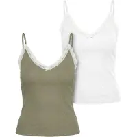 Urban Classics Camiseta Sem Mangas Com Decote Em V Tb7514a 2 Unidades