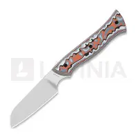 Kizer Cutlery Faca Whip Tail AEB-L, Multicolor Vortex Micarta, Satin