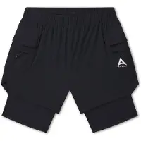 A-Game Calças de desporto cinzento / preto