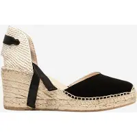 Alhamas Sandália 'Alpargata Cuña 7 cm' preto