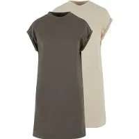 Urban Classics Vestido bege / oliveira