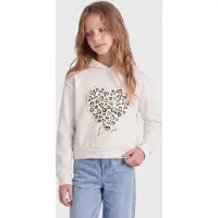 ONLY GIRLS Sweatshirt 'KOGCooper' ouro / verde claro / preto / branco