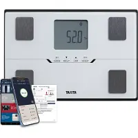 Tanita Bilancia Pesapersone Bc-401 Bianca Con Analisi Corporea E Connessione Bluetooth — Bilancia pesapersone