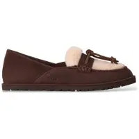 Ugg para mulher. 1182151 Mocassins de Couro Zora Loafer castanho escuro (36), Marrom, Plano, Nenhum, Casual