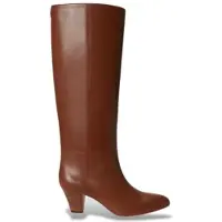 Ralph Lauren para mulher. 802P15714002 Botas de couro Emrsyn Tl marrom (39), 3 a 5cm, Nenhum, Casual