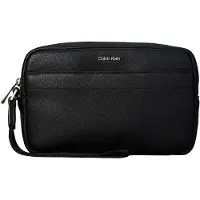 Calvin Klein Mala de higiene 'RAISED' preto