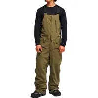 Quiksilver - Calças ski - Paramo Stretch 20K Bib Grape Leaf para Homem - Tamanho M - Caqui