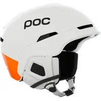 POC - Capacetes ski homem - Obex MIPS Hydrogen White/Fluorescent Orange para Unissexo - Tamanho 51-54 cm - Branco
