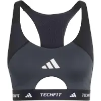 Adidas Sutiã de Desporto com Sustentação Intermédia em Blocos de Cor TECHFIT