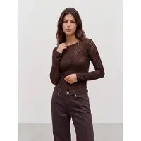 Vero Moda Camisa 'VMFLORA' castanho escuro