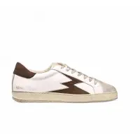 Moa para homem. IC142MCO Ténis de couro Iconic branco (44), Plano, Cordão, Casual