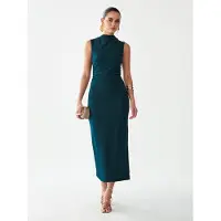 BWLDR Vestido 'Lana' verde escuro