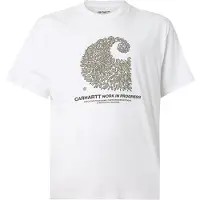 Carhartt WIP Camisa 'Entrance' castanho escuro / cáqui / branco