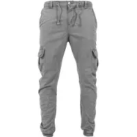 Urban Classics Calças cargo cinzento escuro