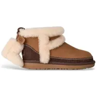 Ugg unisex para criança. 1180421K Botins de Pele Classic Mini II Heritage marrom (32.5), Couro, Plano, Nenhum, Casual, moda infantil