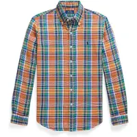 Ralph Lauren Camisa navy / verde / laranja