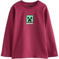 Next Camisola 'Minecraft' verde / baga / preto / branco