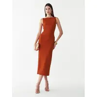 BWLDR Vestido de cocktail 'SHIAN' castanho