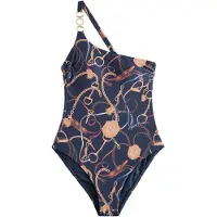 Next Fato de banho bege / navy / azul claro / castanho