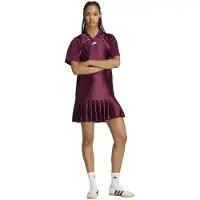 Adidas Vestido desportivo 'Stadium' vermelho vinho / branco