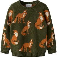 Name it Pullover 'NMMOLA' conhaque / oliveira