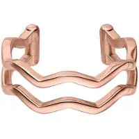 Purelei Anel 'Waves' ouro rosa