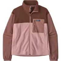 Patagonia - W's Micro D Patch Pocket Jkt Fuzzy Mauve para Mulher - Tamanho S - Rosa