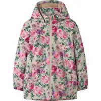 Name It Kids Casaco meia-estação 'NKFMaxi' bege / verde / roxo escuro / rosa