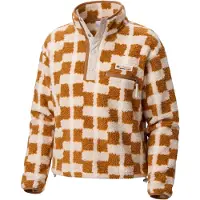 Columbia - Helvetia II Printed Cropped Half Snap Camel Brown Geostack para Mulher - Nylon - Tamanho XS - Castanho