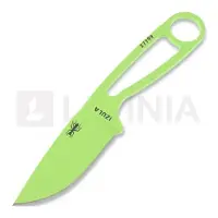 ESEE Izula Venom Green, IZULA-VG faca de pescoço com bainha preta + clipe para cinto