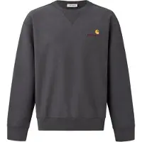 Carhartt WIP Sweatshirt 'American Script' amarelo escuro / grafite / vermelho escuro