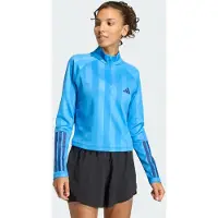 Adidas Camisola de Treino Hyperglam 3-Stripes Emboss 1/4 Zip Cover Up