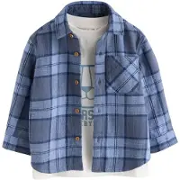 Next Camisa navy / azul pombo / azul escuro / offwhite