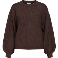 Object Pullover 'OBJHANNAH' castanho escuro