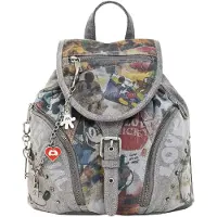 Desigual Mochila amarelo / cinzento / vermelho
