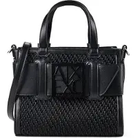 Armani Exchange para mulher. XW000392AF26444MC043 Bolsa Susy com textura trançada preto (OSFA), Casual, Poliéster