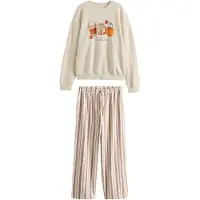 Next Pijama creme / ecru / castanho / laranja