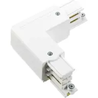 NÖRDIC Conector de canto Noa condutor de proteção externo, branco