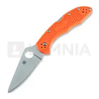 Spyderco Navalha Delica 4, FRN, Flat Ground, laranja