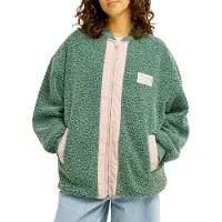 Billabong - Marcas - College Picture Sherpa Vest Stormy Seas para Mulher - Tamanho S/M - Verde