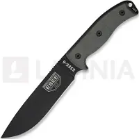 ESEE Model 6, black/black, OD green plastic sheath