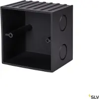 SLV Mobala caixa de encastrar, largura 8 cm, preto, plástico
