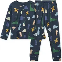 Liewood Pijama 'Wilhelm' bege claro / navy / amarelo dourado / verde escuro