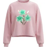 IZIA Sweatshirt mistura de cores / rosa claro