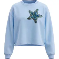 IZIA Sweatshirt azul claro / ouro / prata