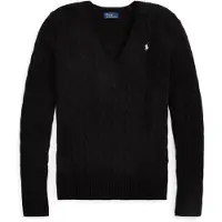 Ralph Lauren para mulher. 211971866005 Camisola de caxemira e lã (M), Preto, Casual, Manga comprida