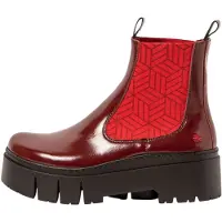 Art Botas pelo tornozelo vermelho