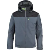 Helly Hansen para homem. 34442 Jaqueta Crew Hooded Midlayer 2.0 cinza (M), Casual, Poliéster