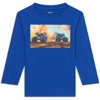Name it Camisola 'NMMVOTO' azul / azul claro / castanho